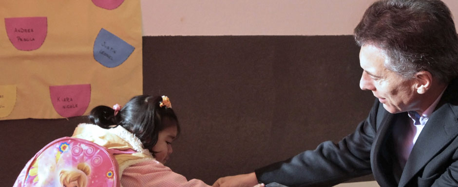 Mauricio Macri recorrió el nuevo CPI, en el Barrio Los Piletones