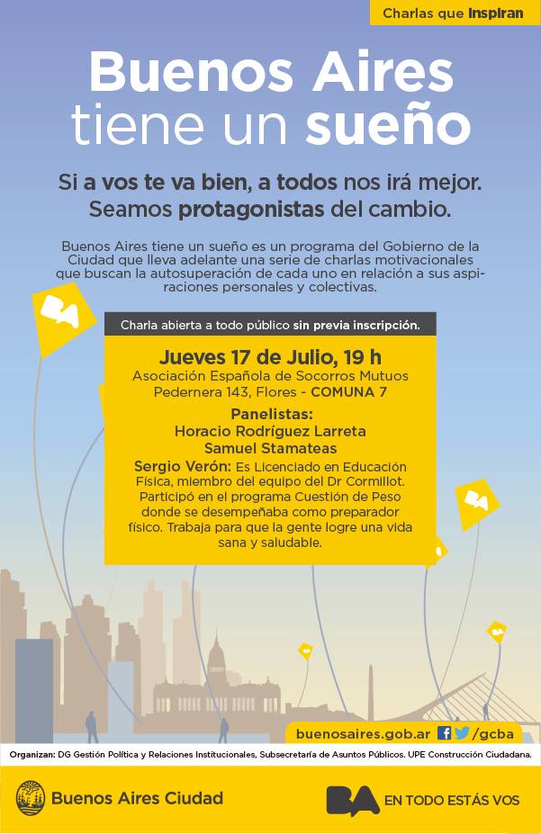 Segunda edición de Buenos Aires Tiene un Sueño