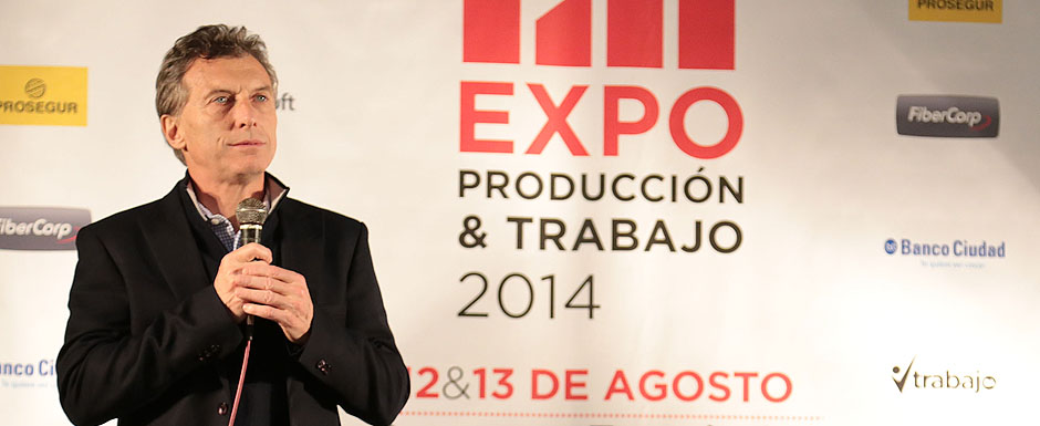 Mauricio Macri disertó en el Congreso de la Expo Producción y Trabajo BA 2014
