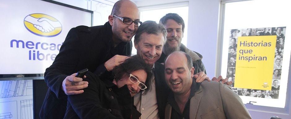 Mauricio Macri visitó Mercado Libre 