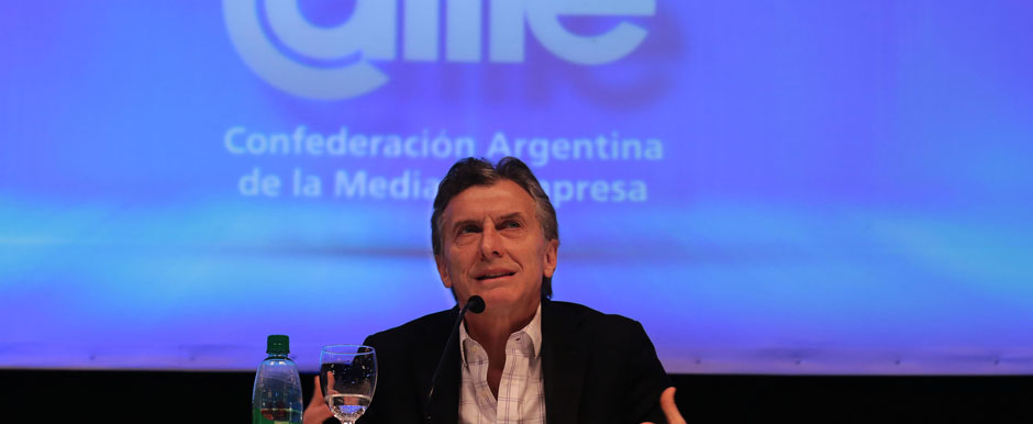 Mauricio Macri: "La Argentina necesita dar impulso a una agenda de inversión social y productiva"