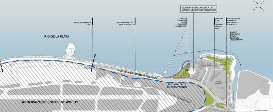 Comenzaron las obras para habilitar la nueva Costanera Rafael Obligado