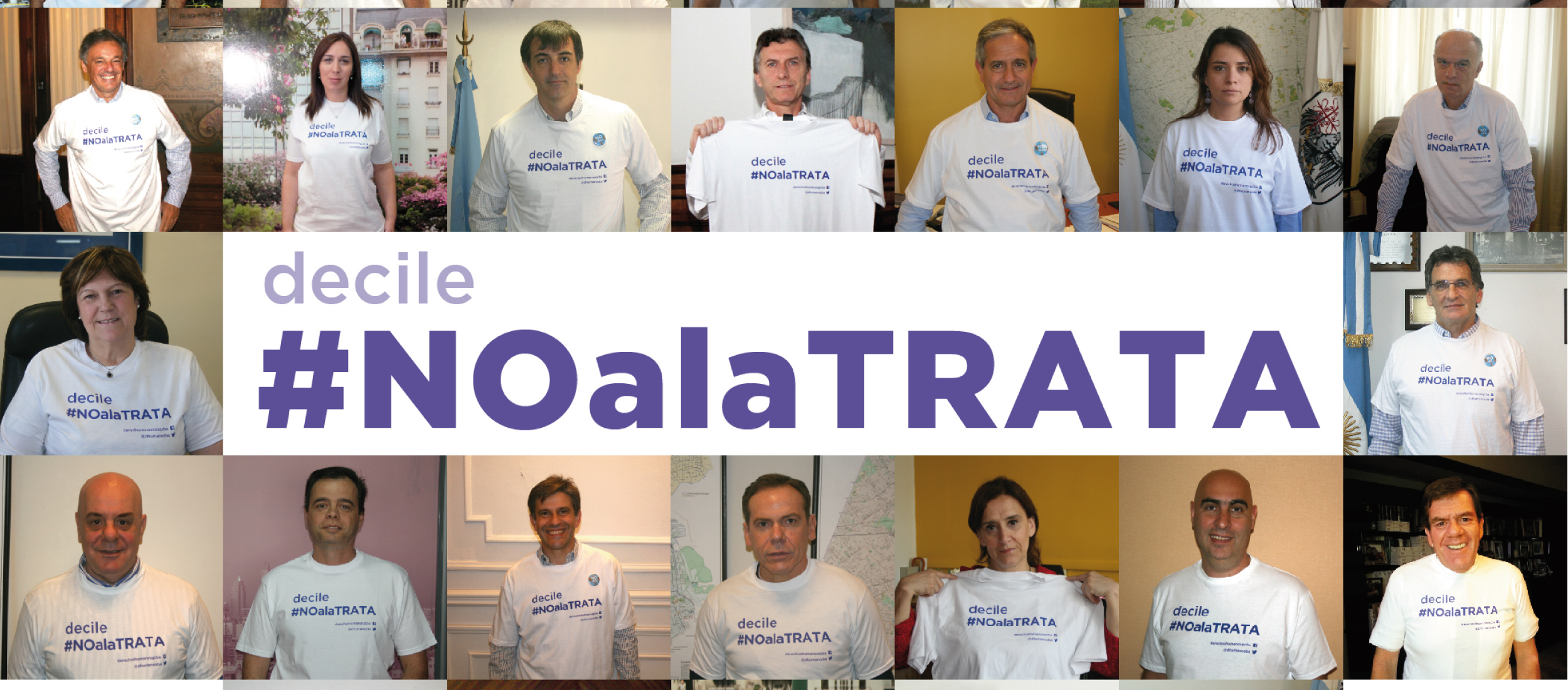 Campaña Decile #NOalaTRATA