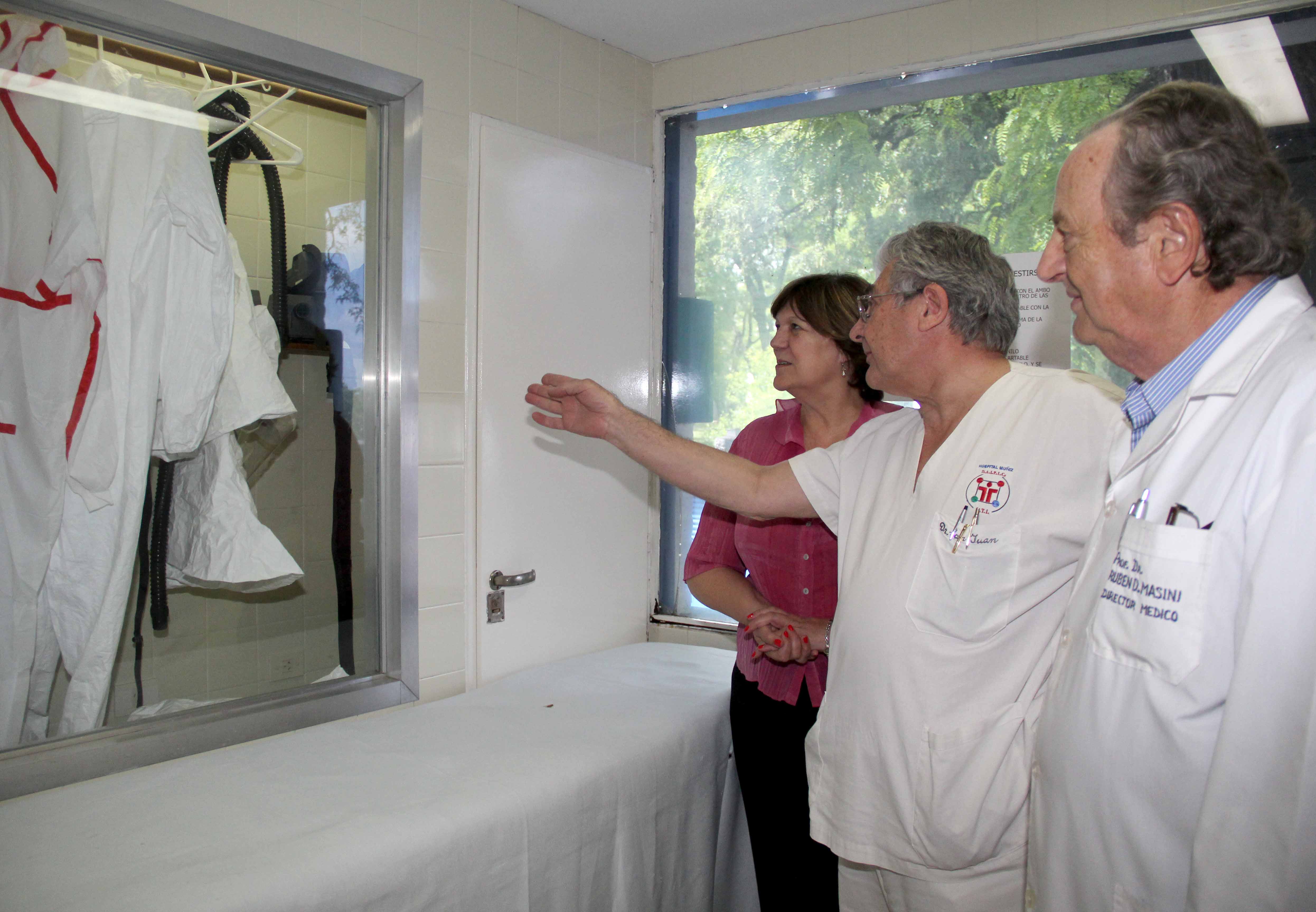 Ébola: simulacro en el Hospital Muñiz