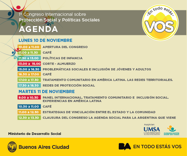 Realizan el 1º Congreso Internacional sobre Protección Social en la Ciudad de Buenos Aires