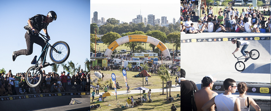 Vértigo y destrezas en el primer festival de deportes extremos de la Ciudad