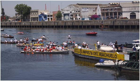 Se realizó la 9na. remada por el Riachuelo