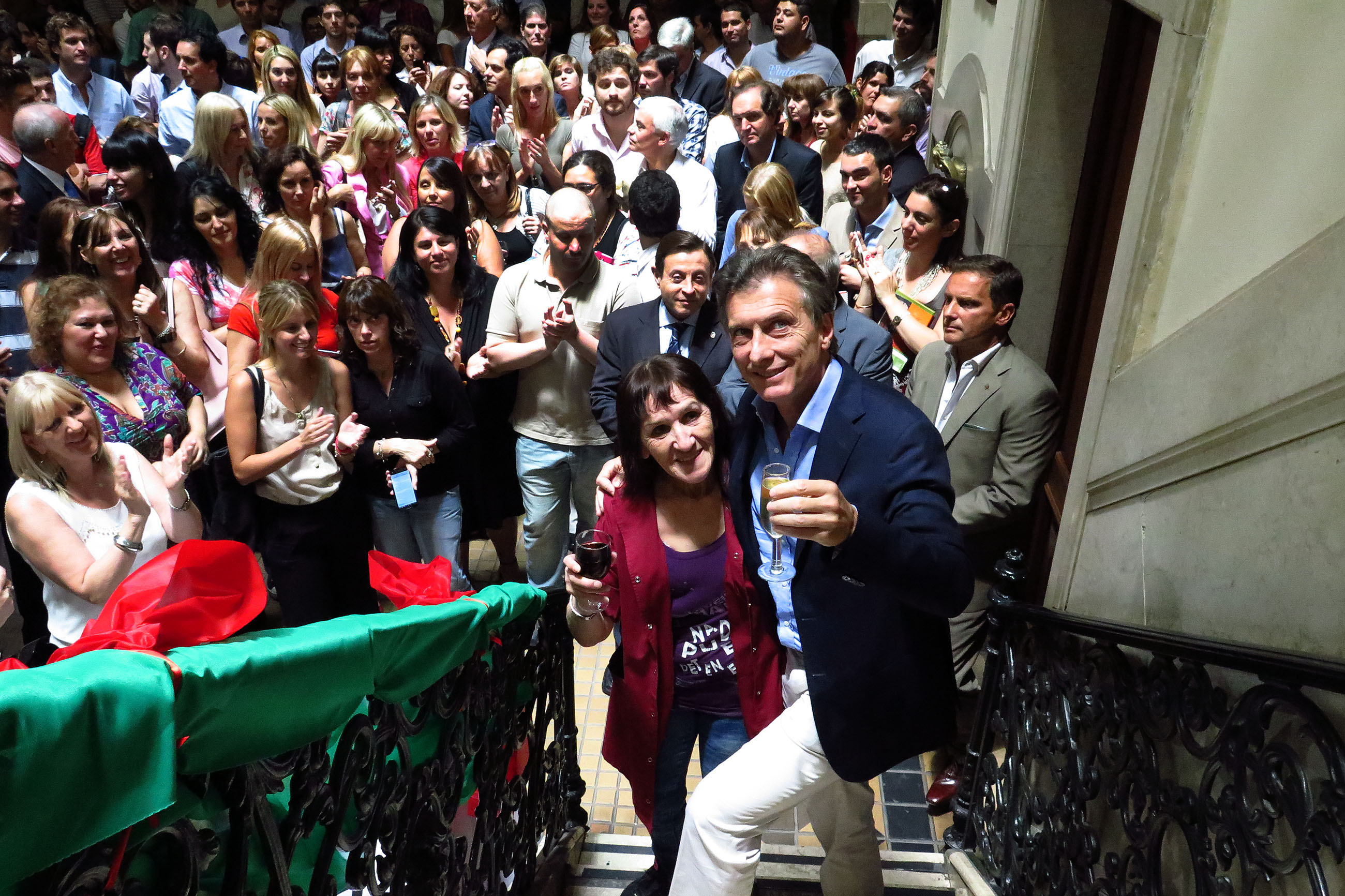 Mauricio Macri brindó con el personal de la Ciudad por las Fiestas de Fin de Año