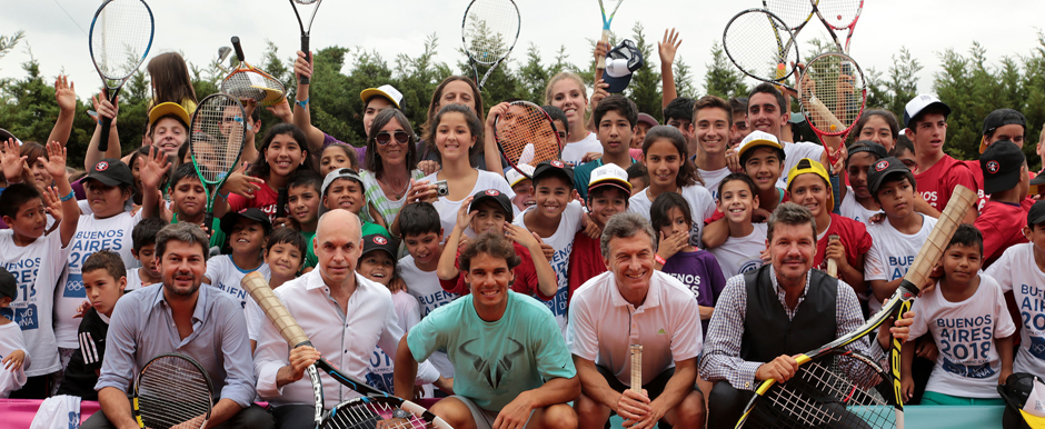 Mauricio Macri: “Nadal es un ejemplo de trabajo y dedicación"