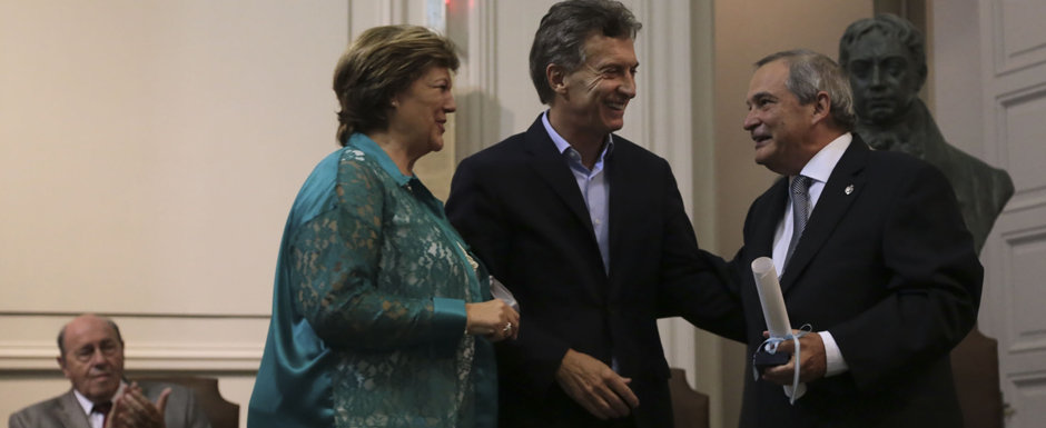 Mauricio Macri  destacó la trayectoria del ex ministro Lemus 