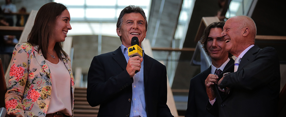 Mauricio Macri inauguró la nueva sede del Gobierno en el Sur