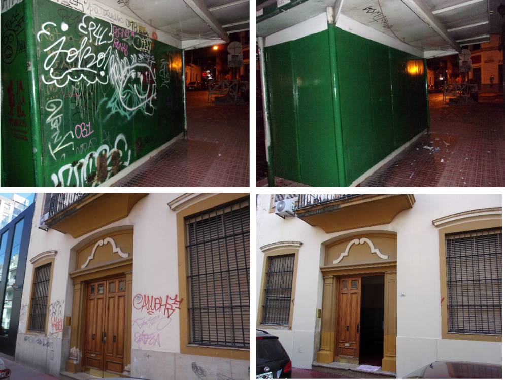 Las fachadas de San Telmo, a salvo de los grafitis