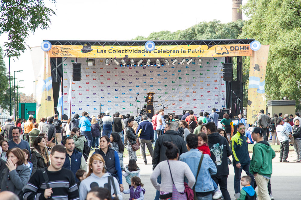 Imágenes de los festejos patrios en la Ciudad