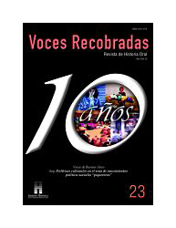 Revista Historia Oral 23 - Año 10
