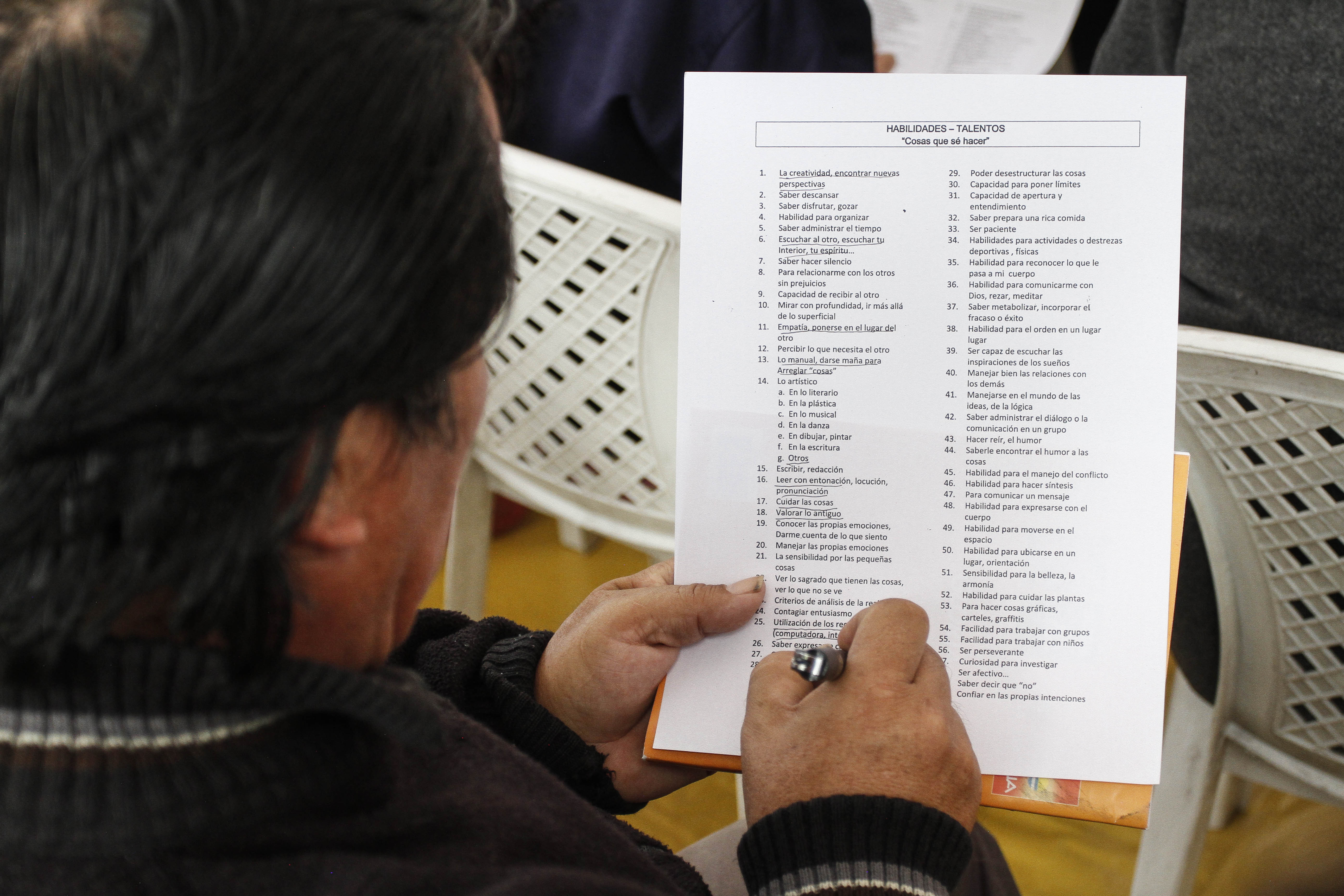 Taller de capacitación en Parque Chacabuco