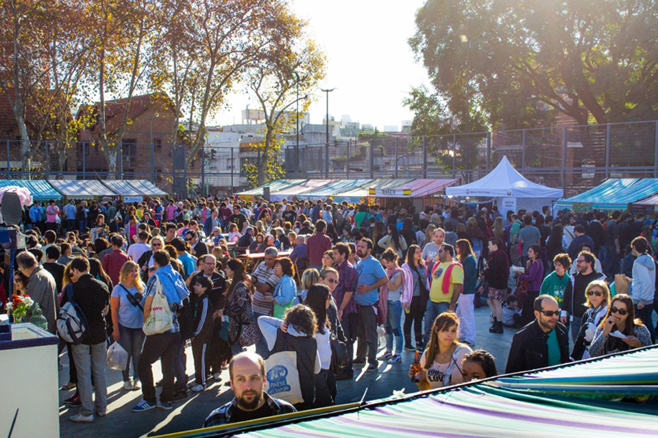 Feria de alimentos saludables en Caballito