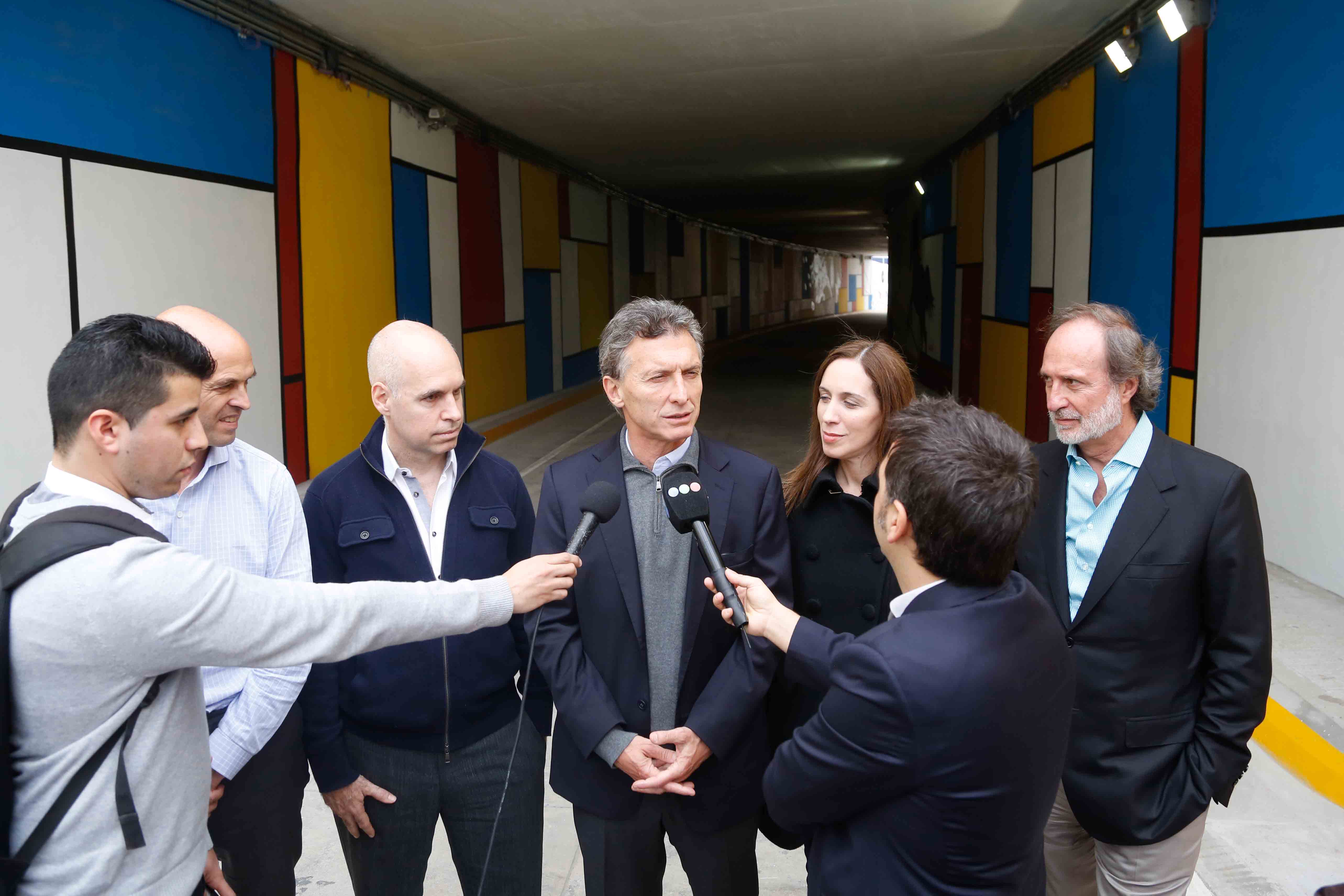 Mauricio Macri inauguró el Metrobus de la Autopista 25 de Mayo