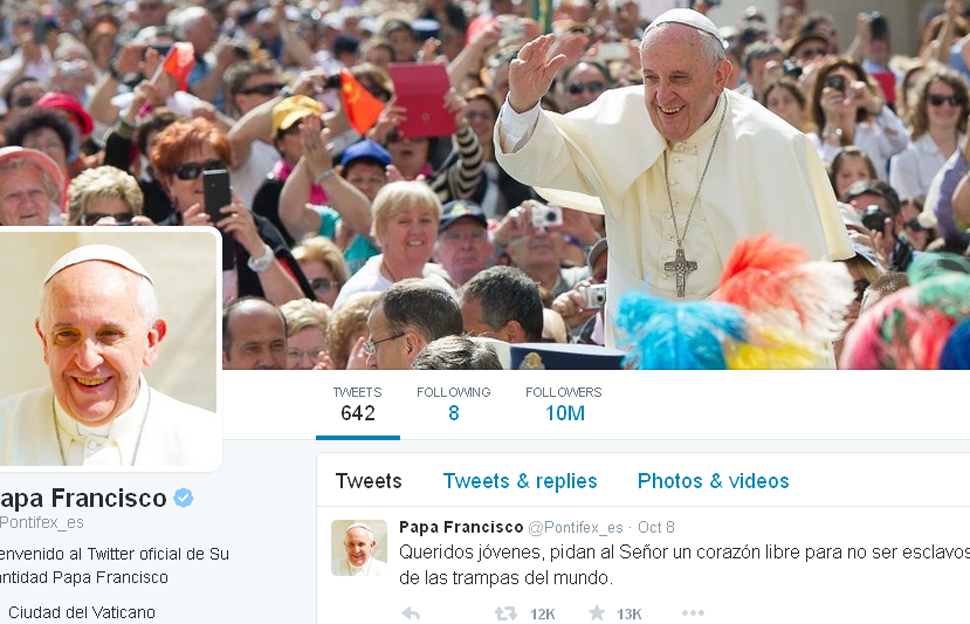 Francisco suma más de 24 millones de seguidores en Twitter 