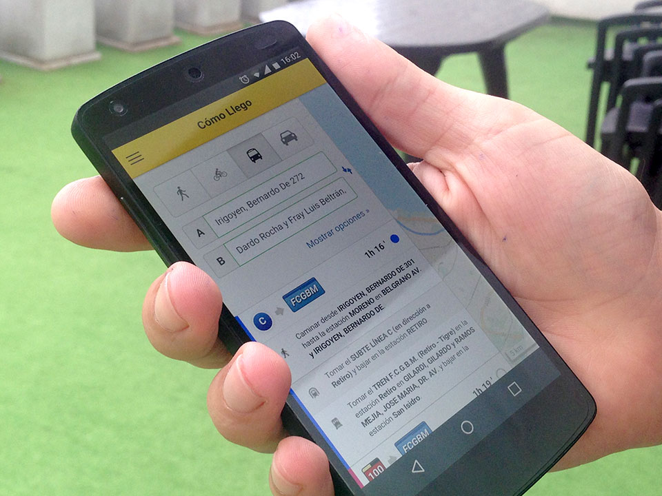 Actualización de la aplicación BA Cómo Llego