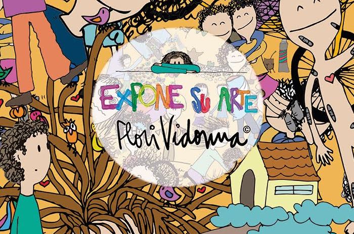 Flori Vidonna expuso su arte