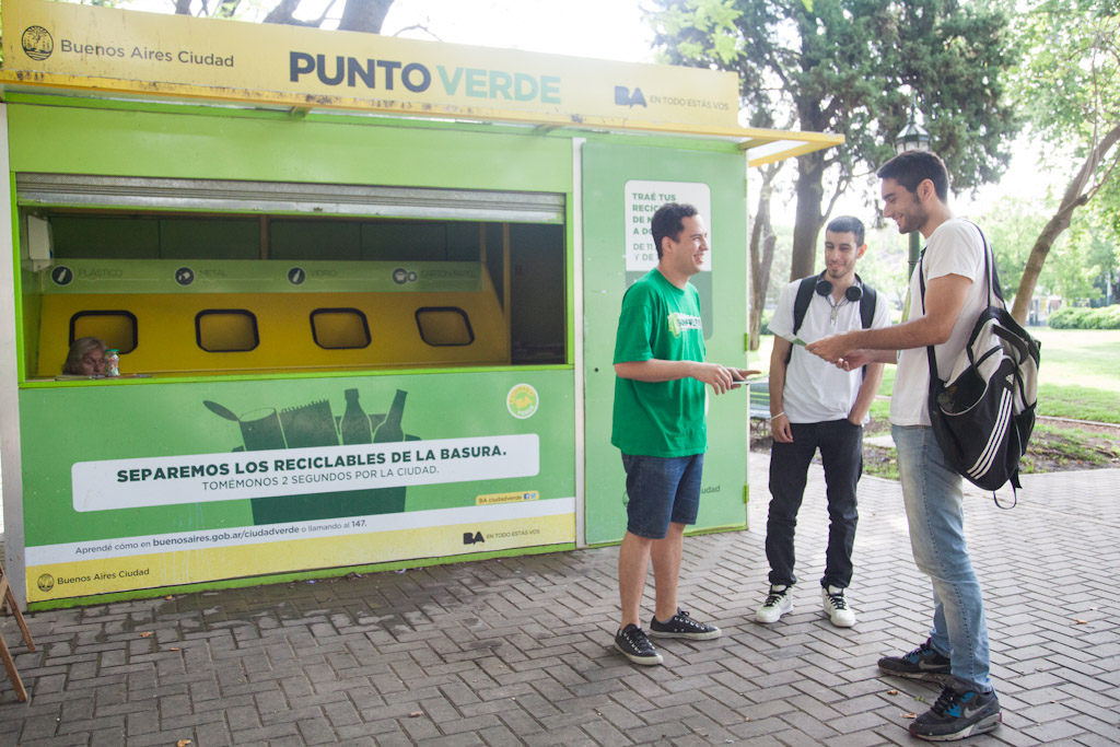Los Puntos Verdes de la Ciudad a pleno con la recolección de residuos reciclables