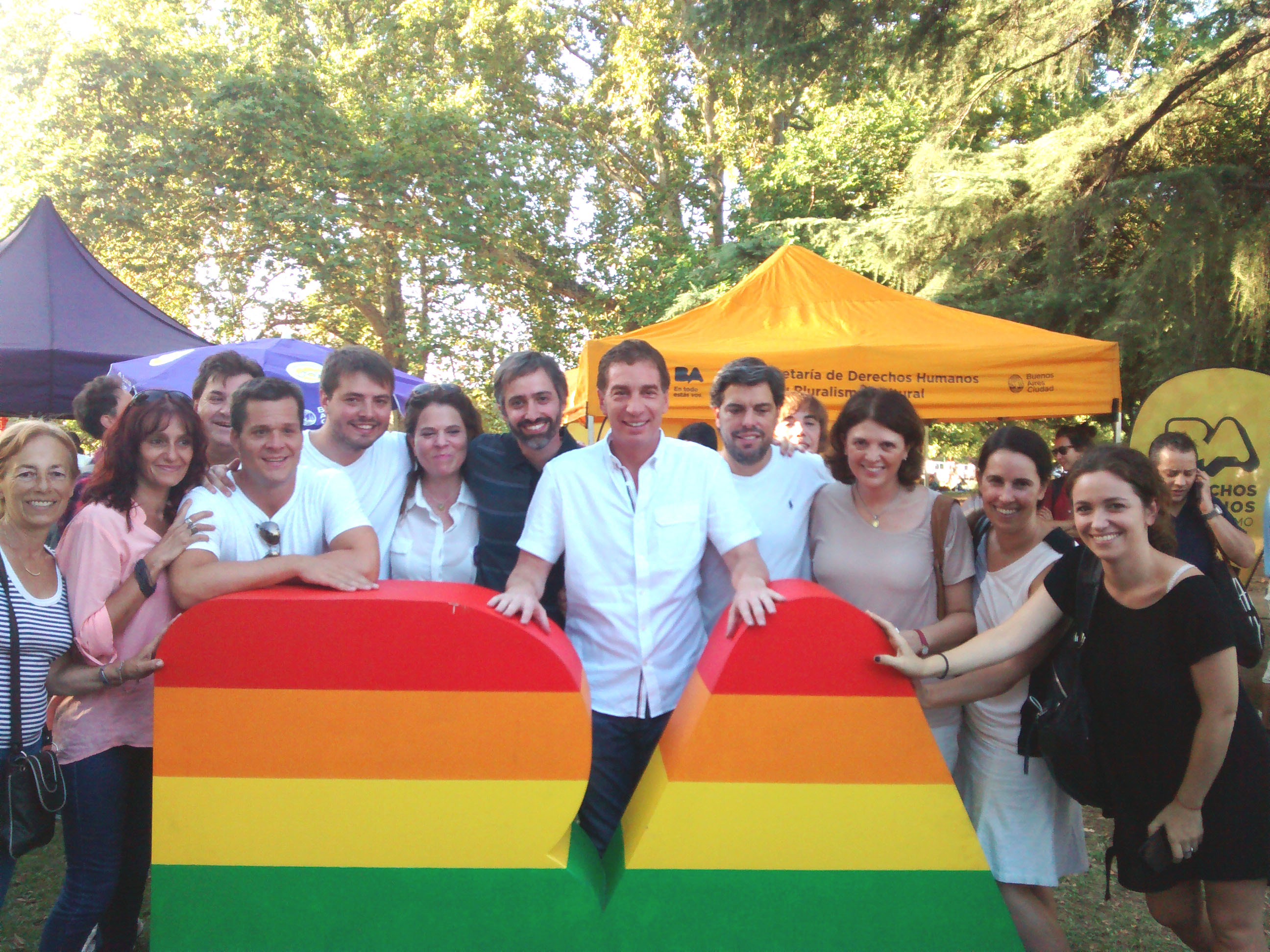 Se realizó #BAxUnMismoAmor en el Rosedal