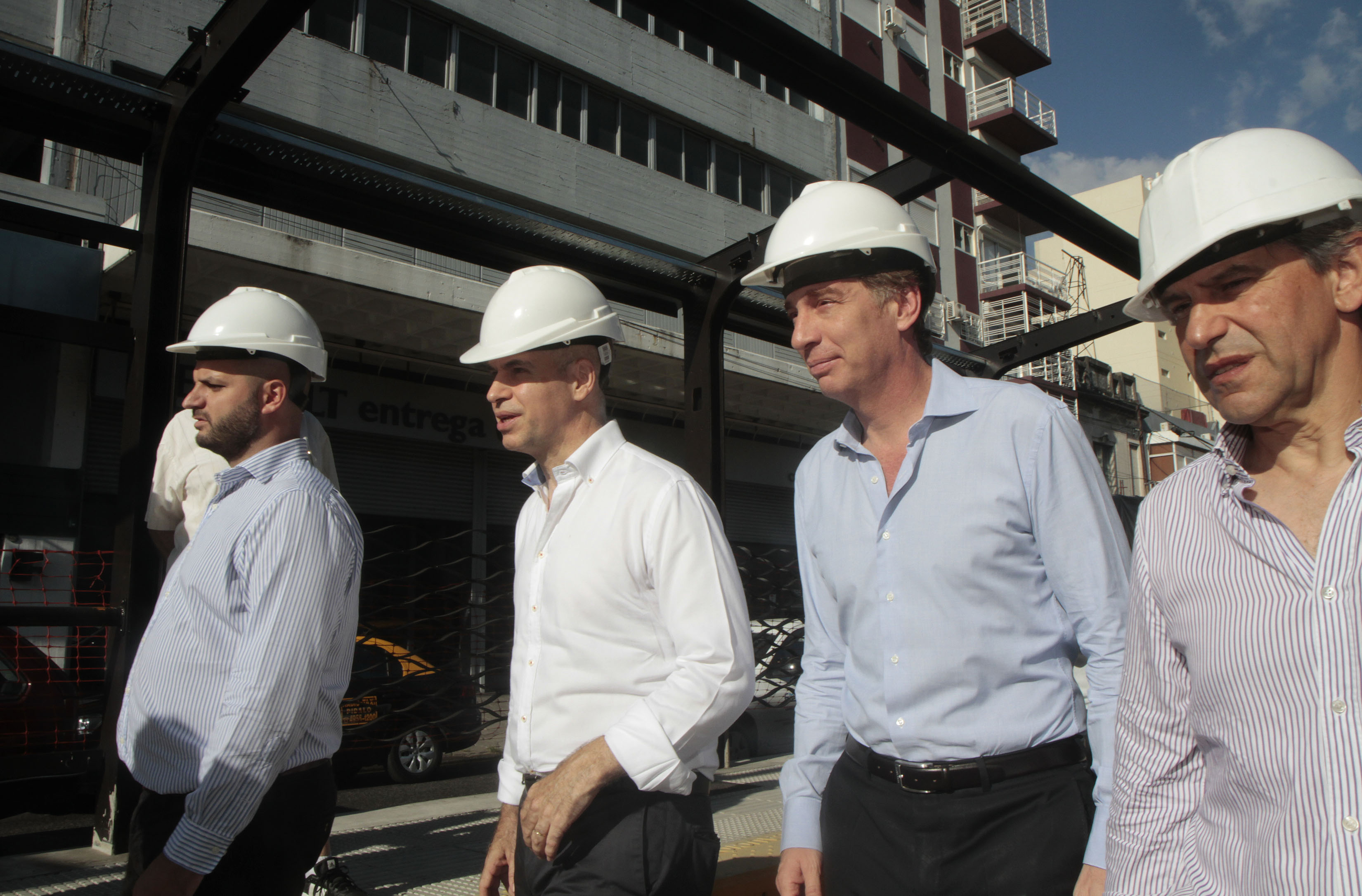 Horacio Rodríguez Larreta recorrió las obras del nuevo Metrobus San Martín 