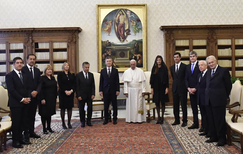 El Papa recibió al presidente Macri