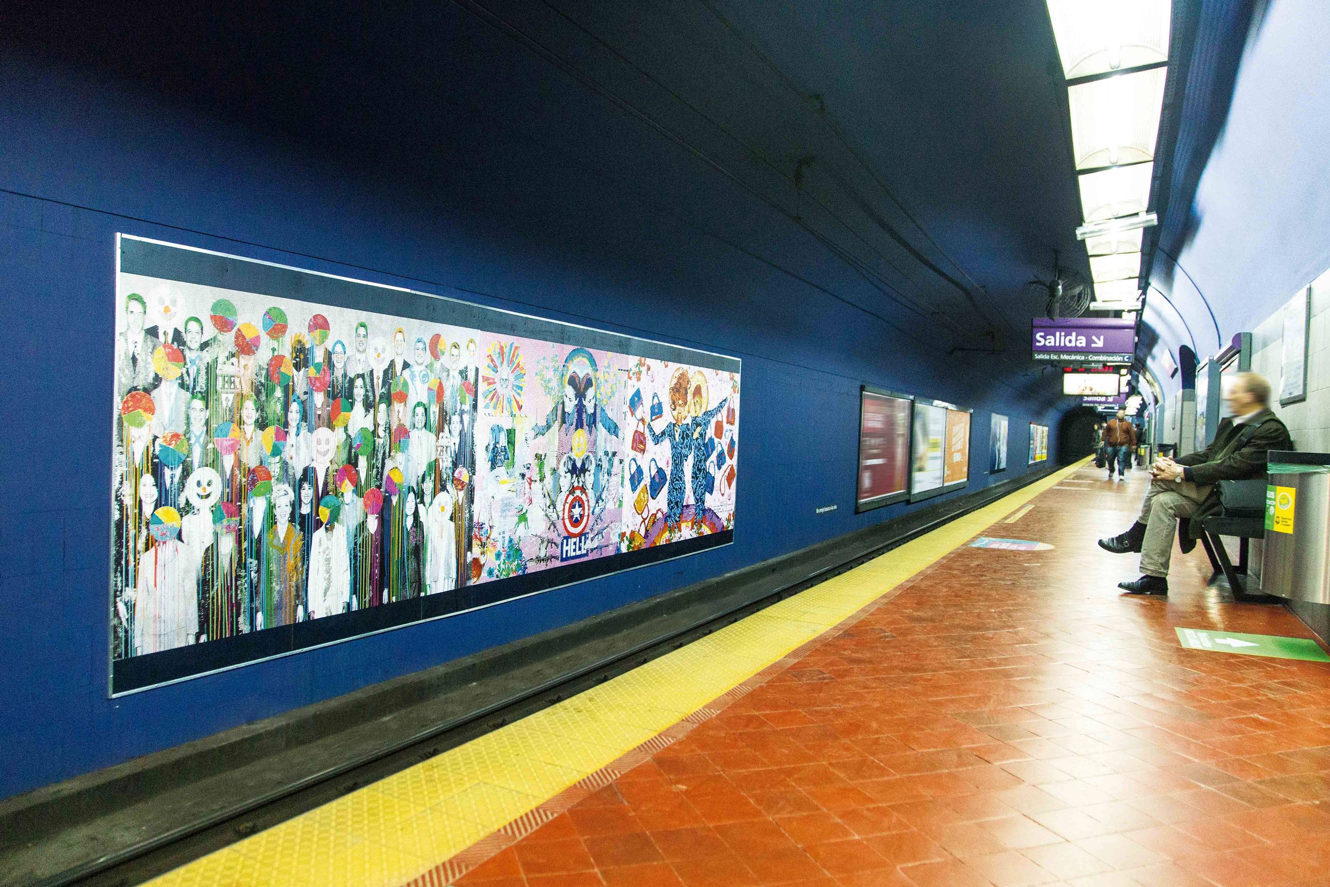 Arte pop en la estación Independencia de la Línea E