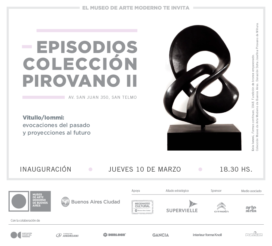Este jueves inaugura  Episodios Colección Pirovano II 
