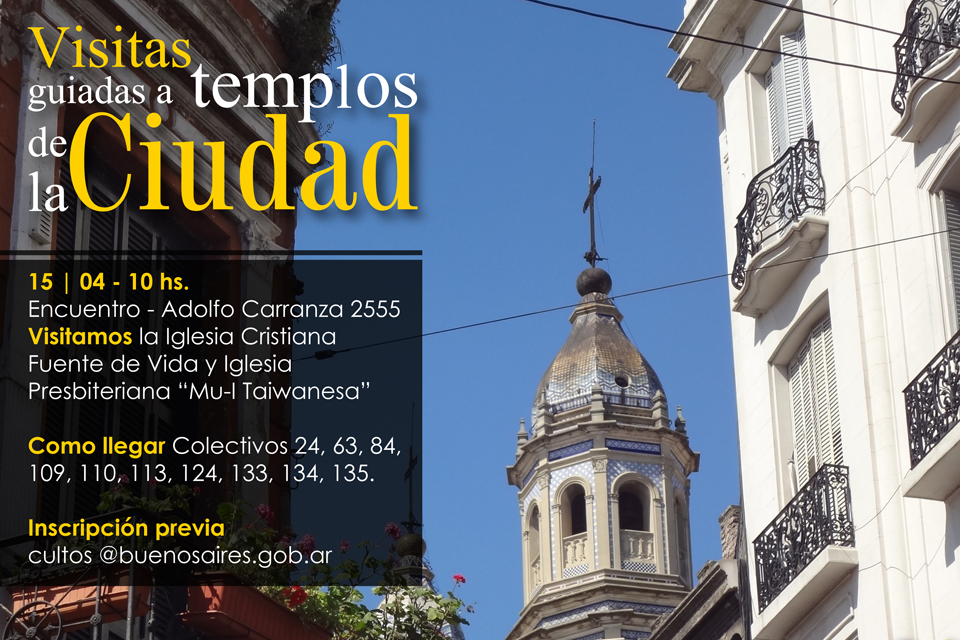 Las visitas guiadas a lugares de culto llegan a Villa del Parque