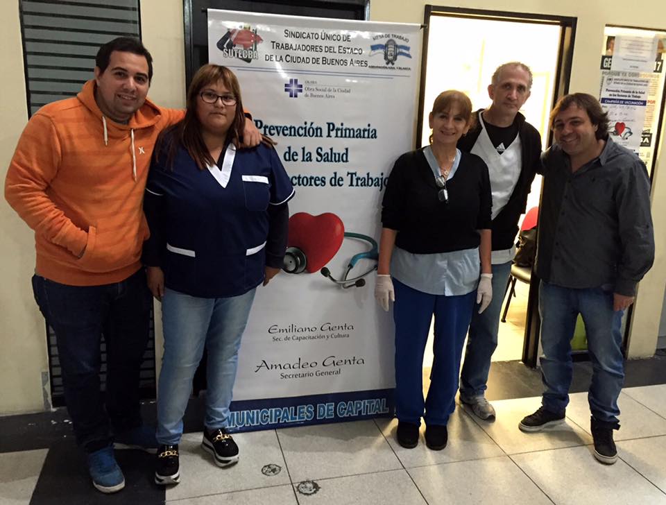 Campaña de vacunación en Trabajo BA