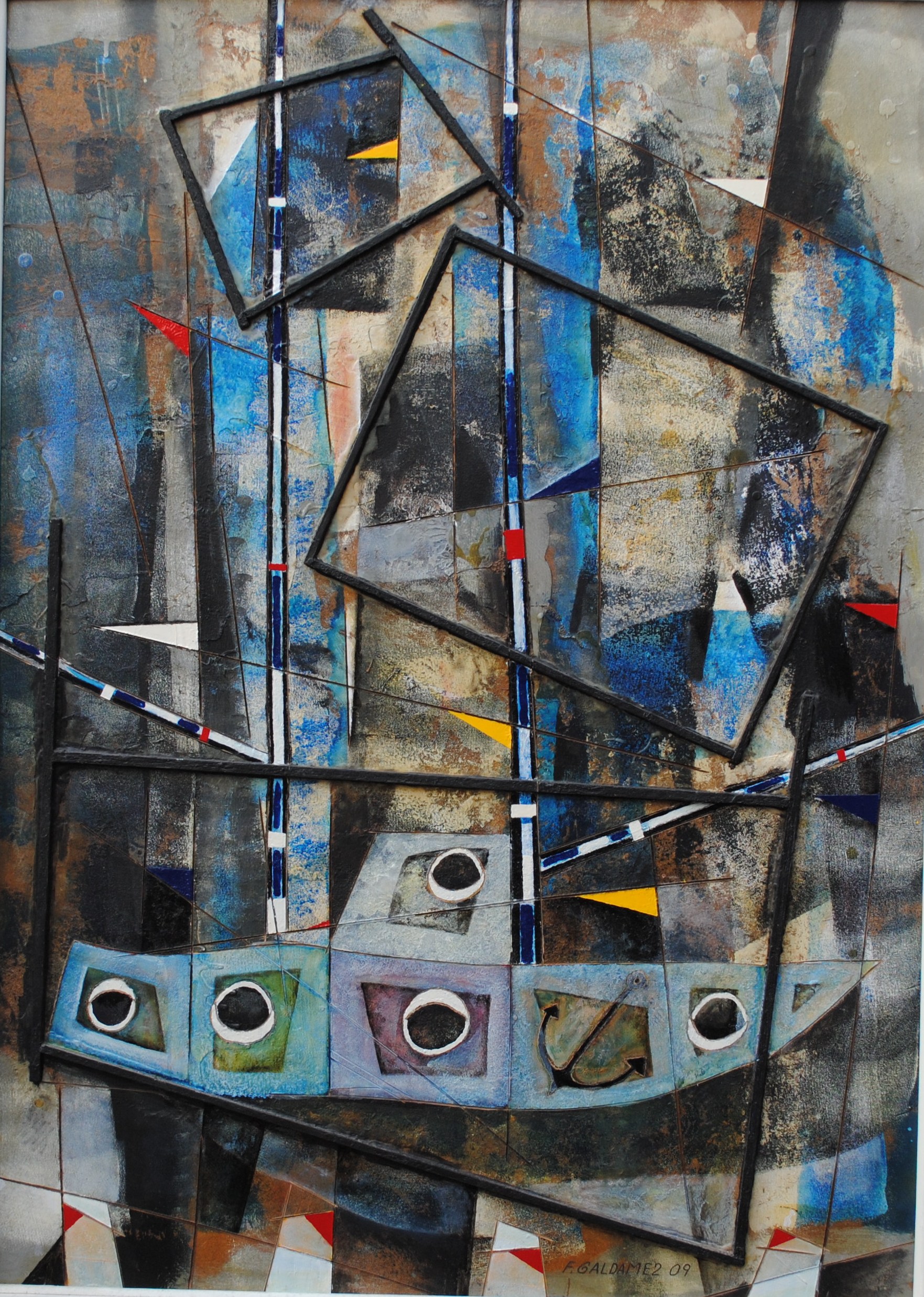 “Homenaje a La Boca”. Pinturas y esculturas de Fabián Galdamez