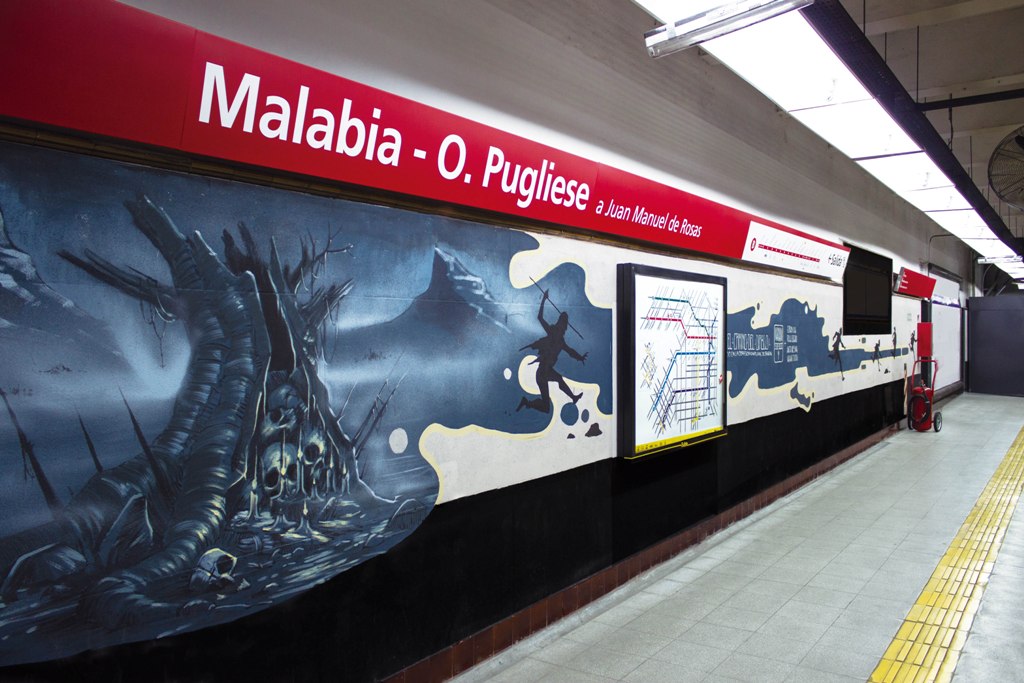Encontrá en Malabia un mural inspirado en mitos de pueblos originarios argentinos  