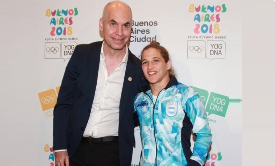 Rodríguez Larreta felicitó a Paula Pareto, tras obtener la medalla dorada 