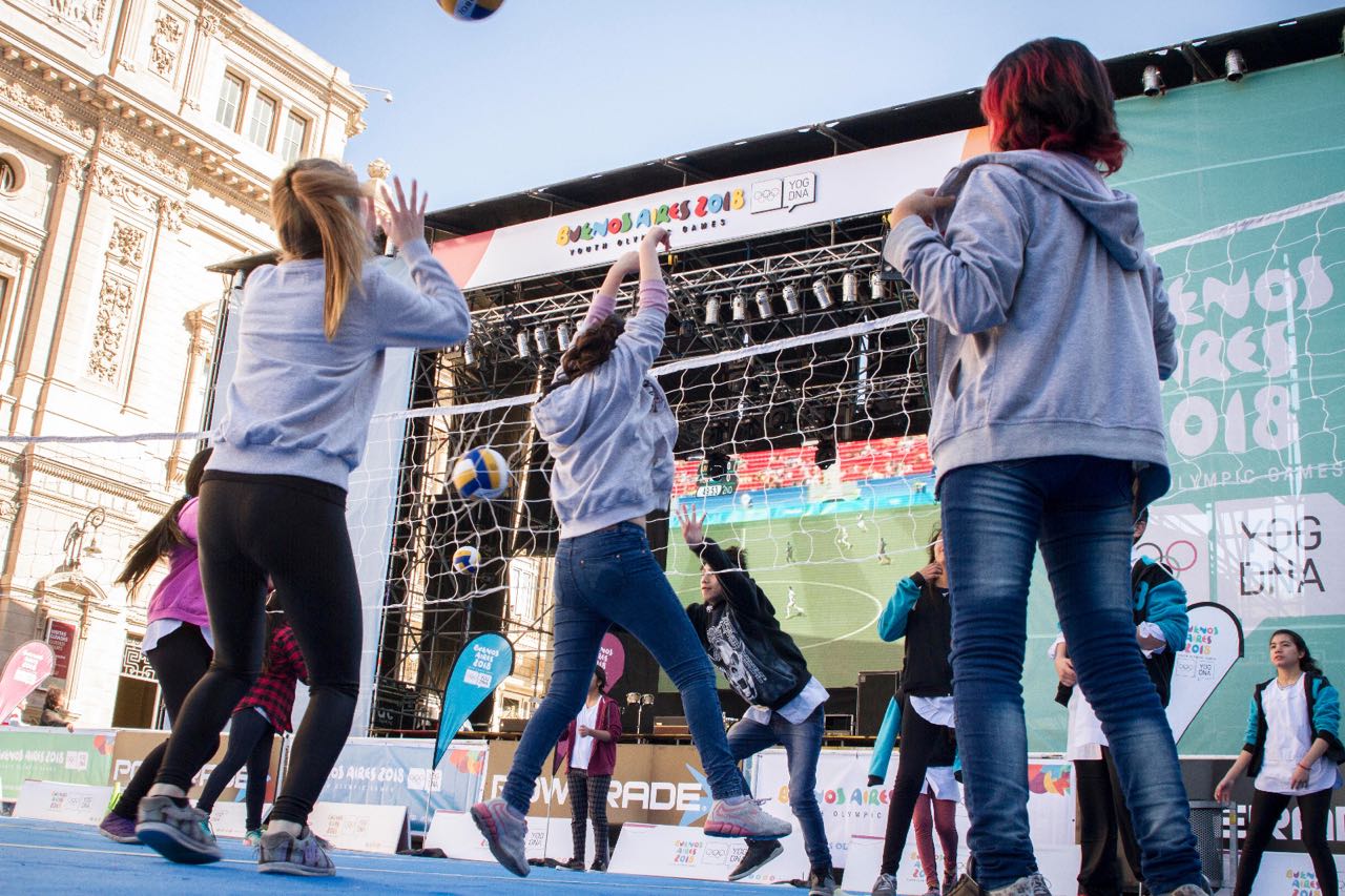 El espíritu olímpico se vivió en el corazón de Buenos Aires