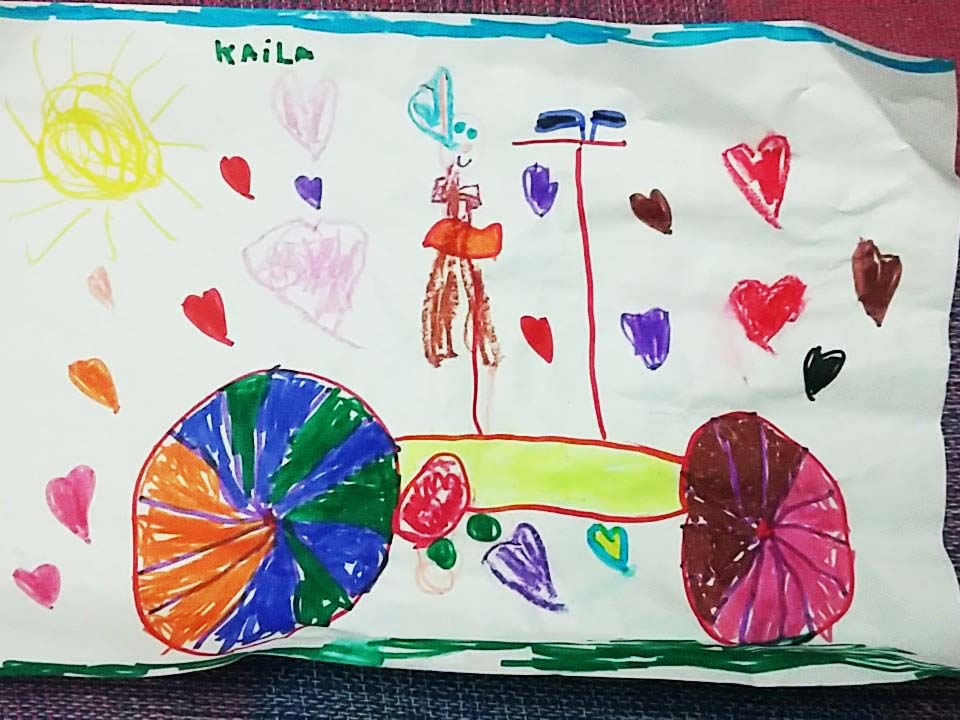 Kaila ya tiene la bici de sus sueños