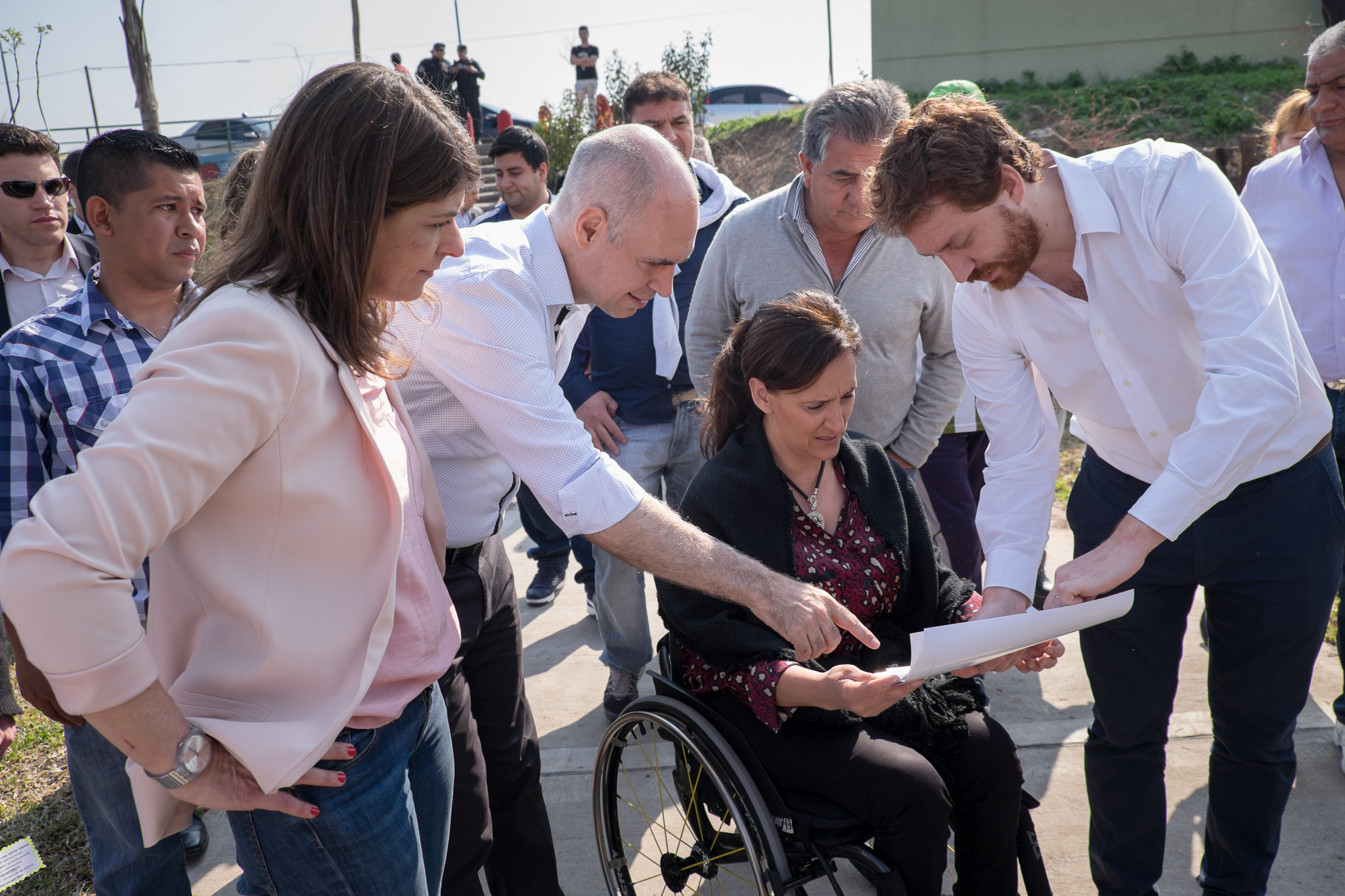 Horacio Rodríguez Larreta y Gabriela Michetti recorrieron el Barrio 20