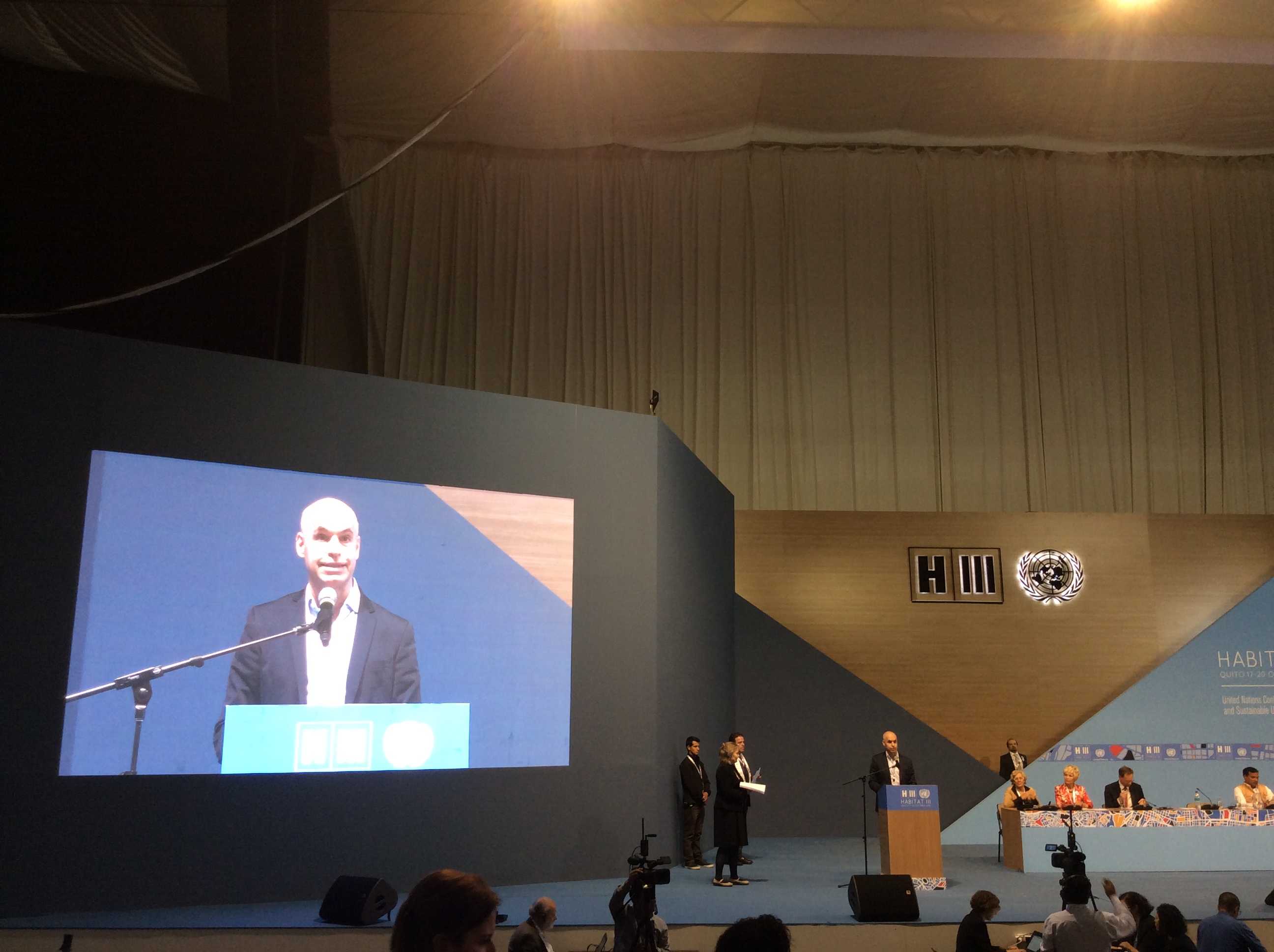 Horacio Rodríguez Larreta participa de Hábitat III, la Tercera Conferencia de la ONU sobre vivienda y desarrollo