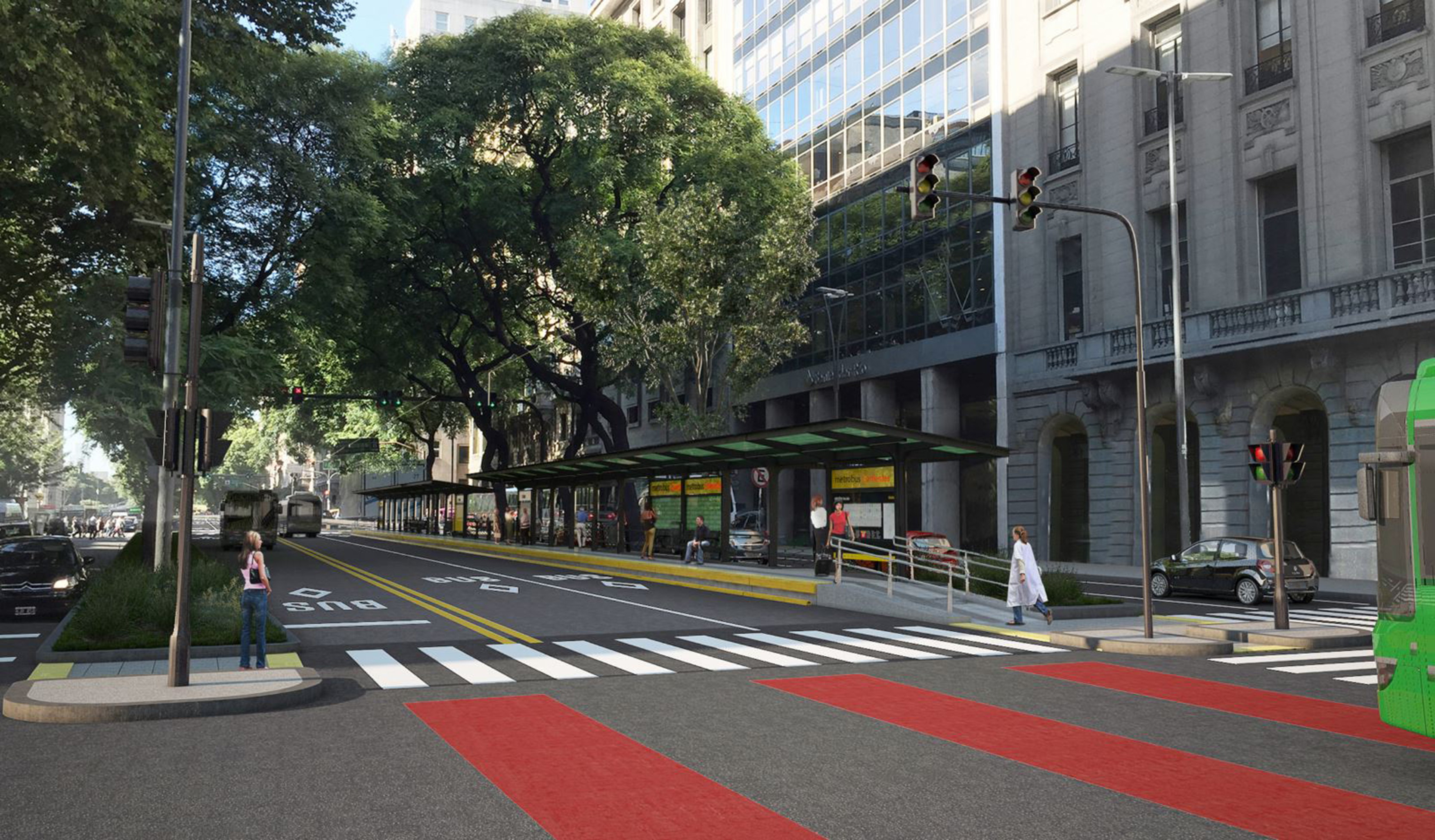 Las vías alternativas para circular por el Bajo debido a las obras del Metrobus