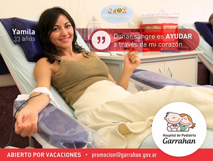 Abierto por vacaciones: una iniciativa del Garrahan para donar sangre
