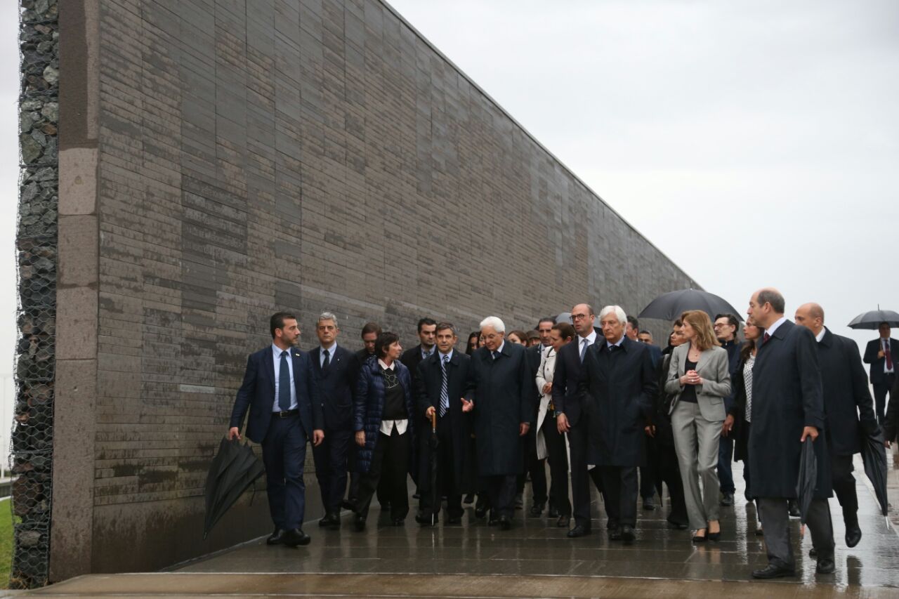 Visitantes ilustres en el Parque de la Memoria