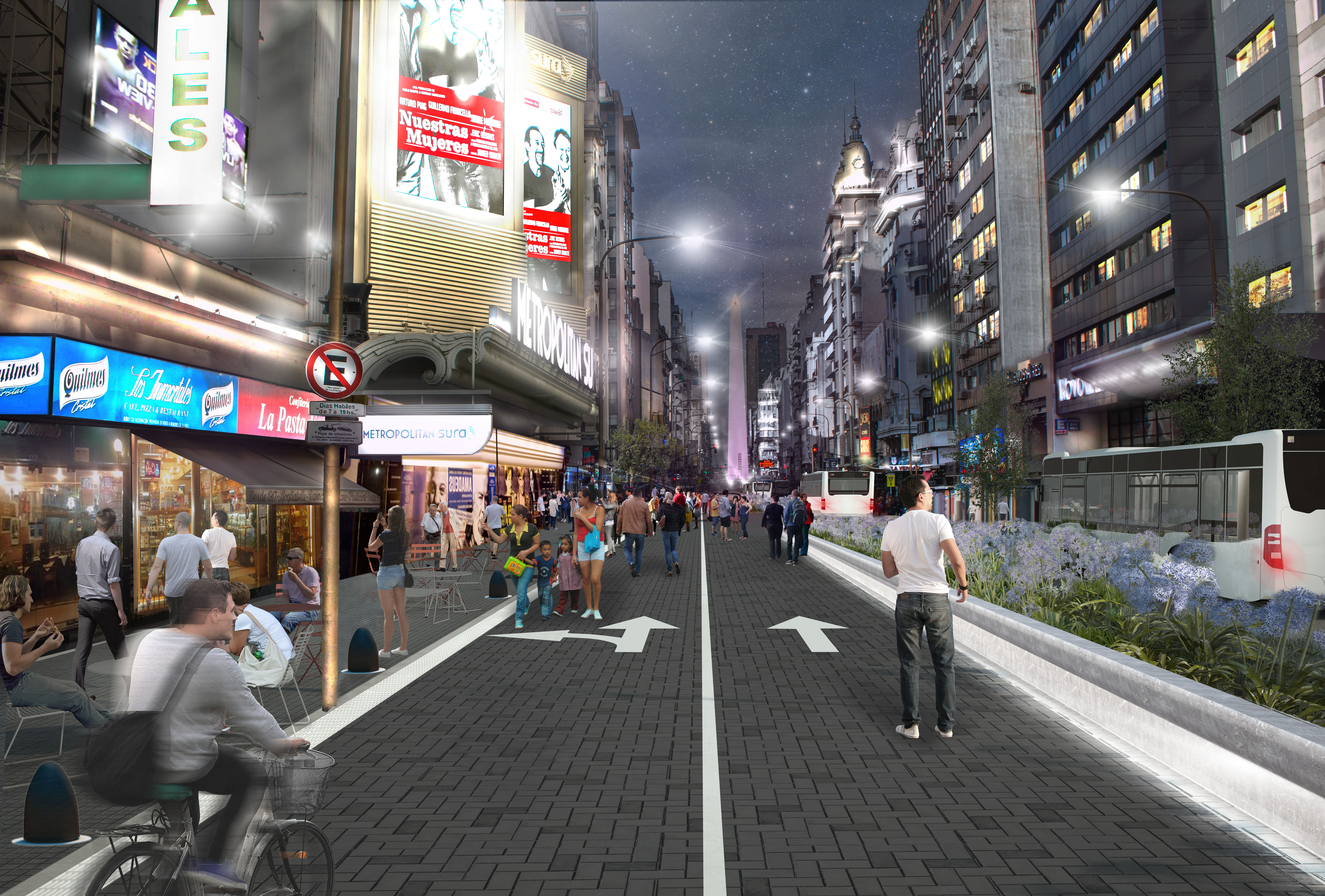 Cómo quedará la Avenida Corrientes tras las obras