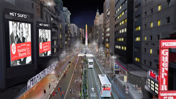 La calle Corrientes se transformará en peatonal por las noches