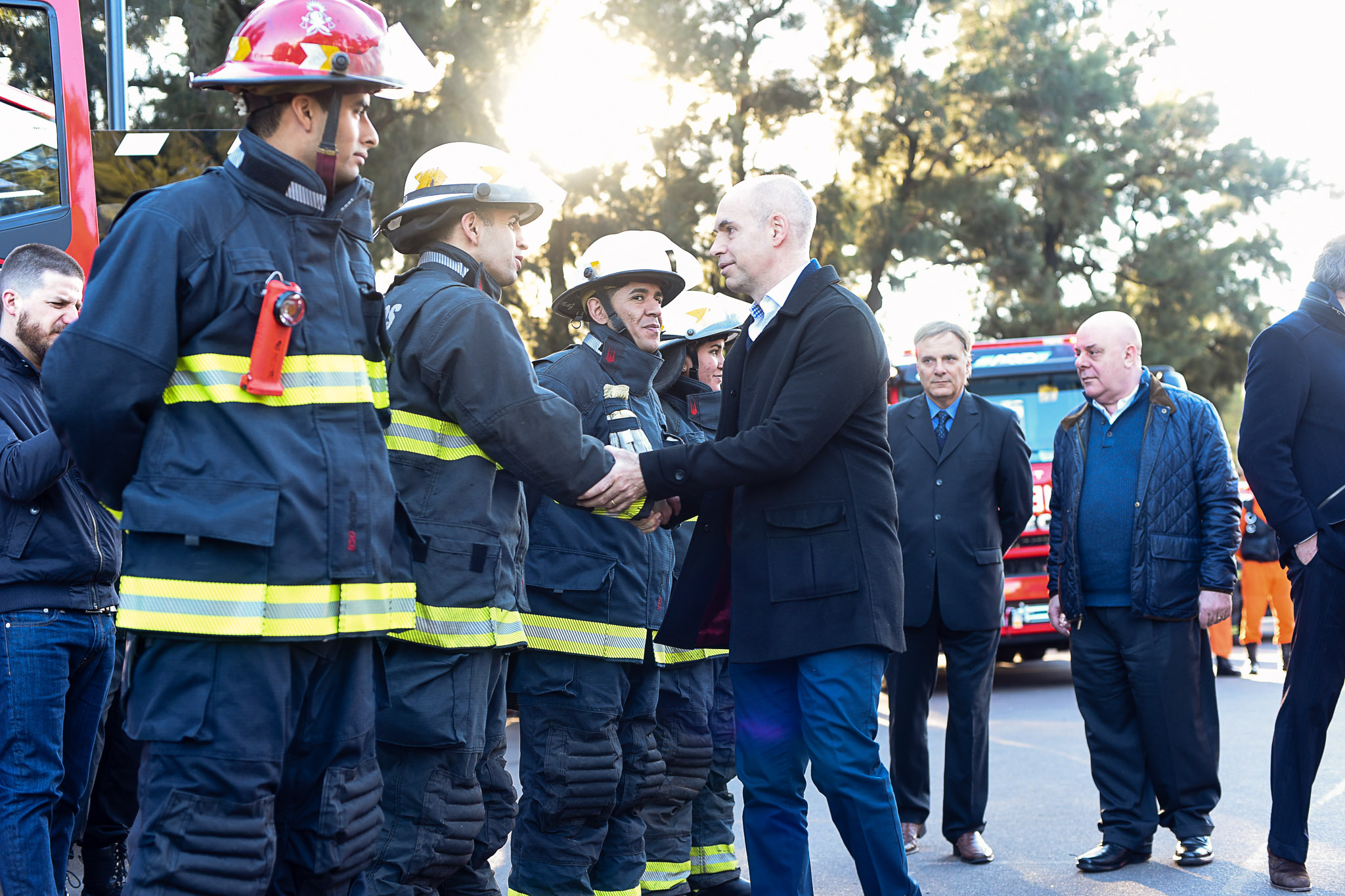 Rodríguez Larreta presentó el Cuerpo de Bomberos porteño
