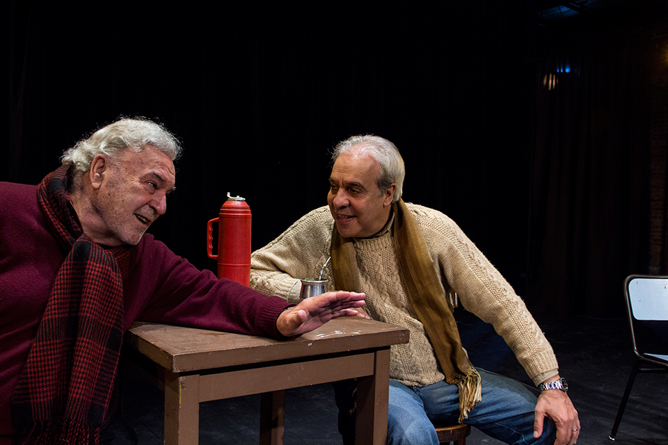Rodolfo Ranni y Guillermo Marcos en "Aeroplanos" de Carlos Gorostiza