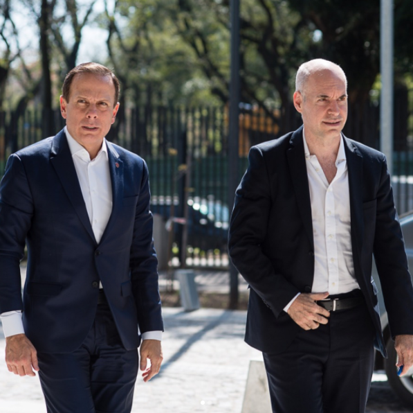 Horacio Rodríguez Larreta se reunió con João Doria, alcalde de San Pablo