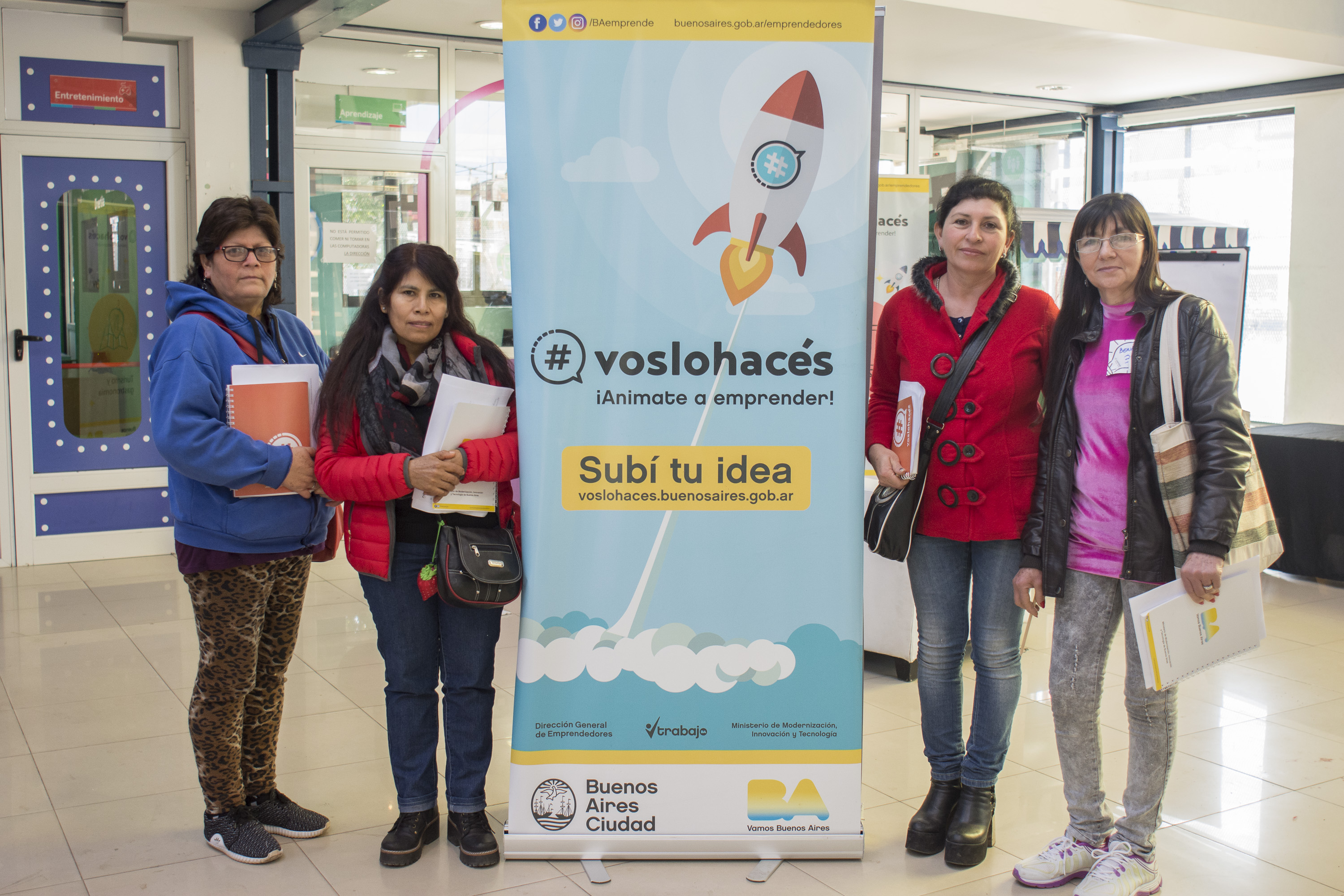 Vos lo hacés en los barrios 