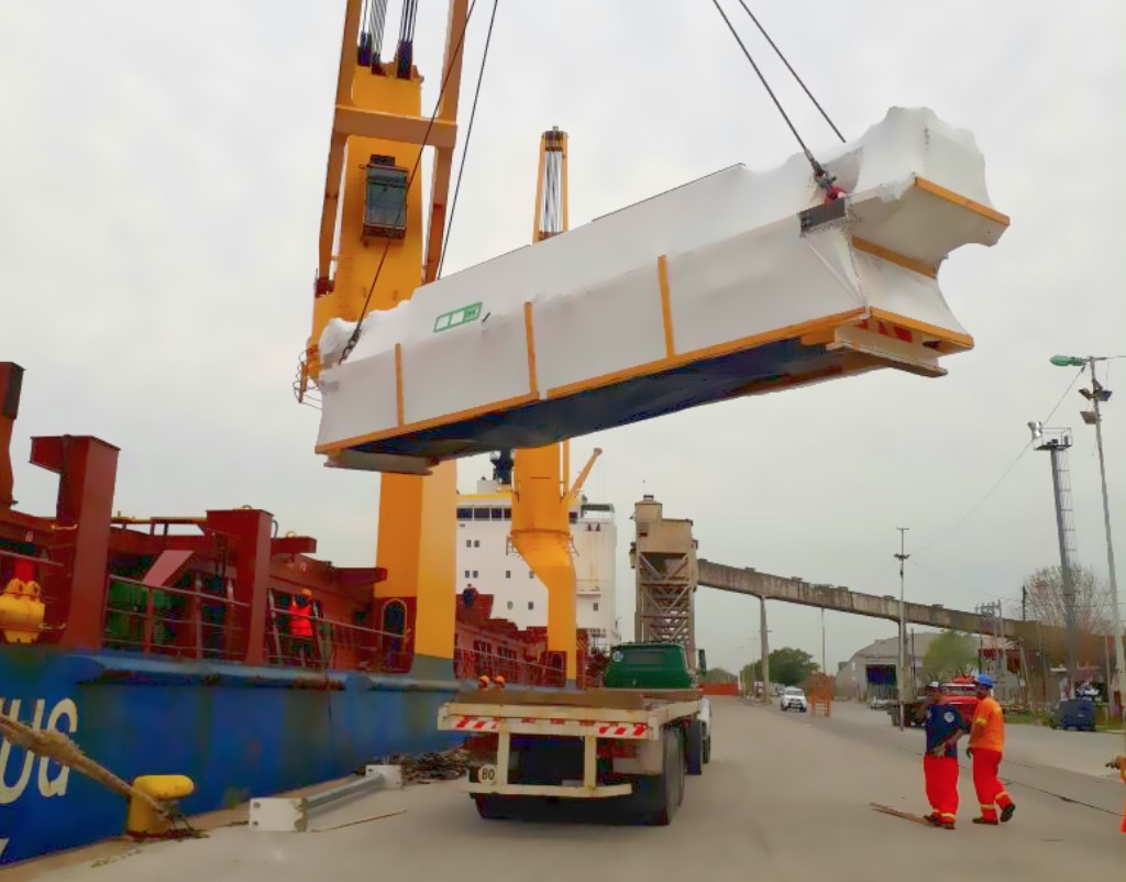 Llegó la tunelera para las obras del Arroyo Vega