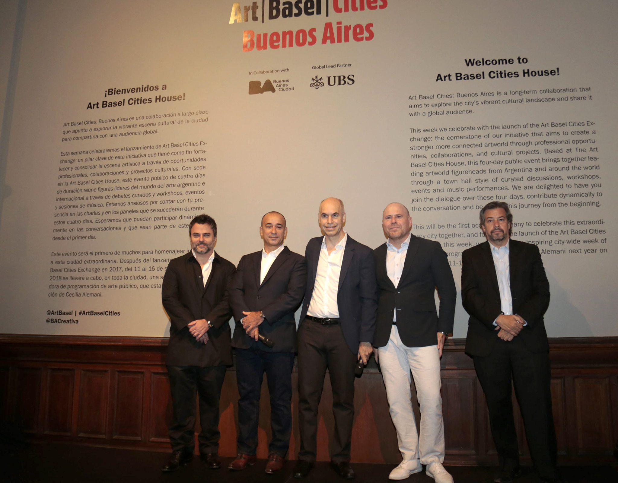 Horacio Rodríguez Larreta inauguró la casa de Art Basel